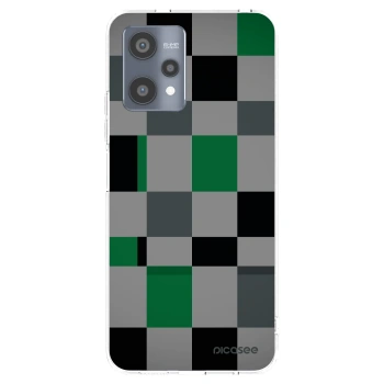 Picasee silikonska prozirna maskica za Realme 9 Pro 5G - Block Grid