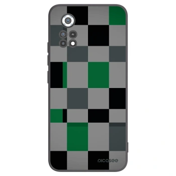 Picasee crna silikonska maskica za Xiaomi Poco X4 Pro 5G - Block Grid