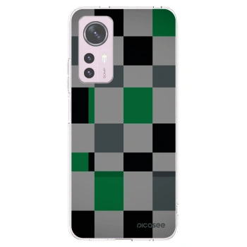 Picasee silikonska prozirna maskica za Xiaomi 12 - Block Grid