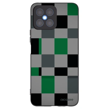 Picasee crna silikonska maskica za Honor X8 4G - Block Grid