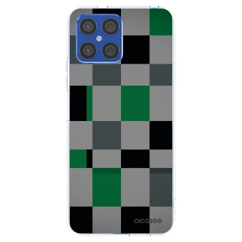Picasee silikonska prozirna maskica za Honor X8 4G - Block Grid