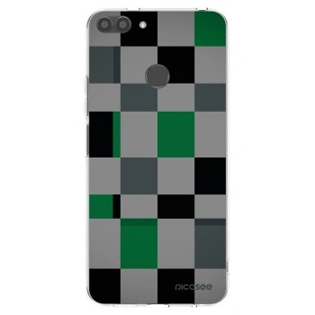 Picasee silikonska prozirna maskica za Huawei P Smart - Block Grid