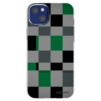 Picasee silikonska prozirna maskica za Apple iPhone 14 Plus - Block Grid