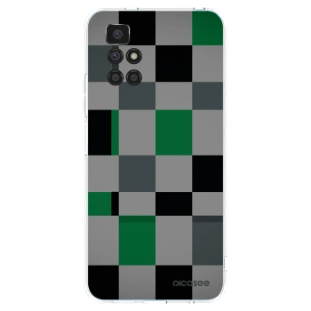 Picasee silikonska prozirna maskica za Xiaomi Redmi 10 (2022) - Block Grid