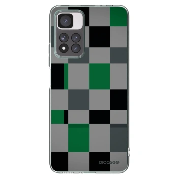 Picasee silikonska prozirna maskica za Xiaomi Redmi Note 11 Pro+ 5G - Block Grid