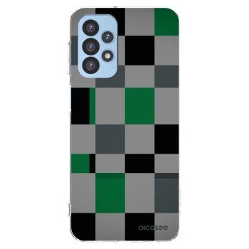 Picasee silikonska prozirna maskica za Samsung Galaxy A23 A235F 4G - Block Grid