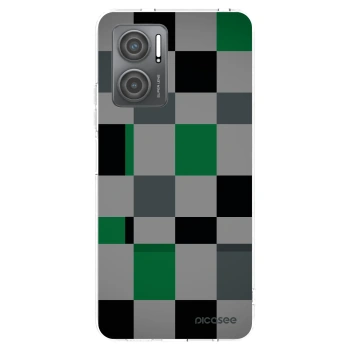 Picasee silikonska prozirna maskica za Xiaomi Redmi 10 5G - Block Grid