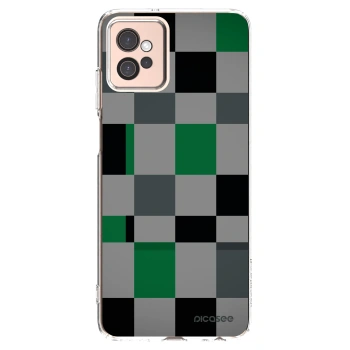 Picasee silikonska prozirna maskica za Motorola Moto G32 - Block Grid