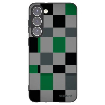 Picasee crna silikonska maskica za Samsung Galaxy S23+ 5G - Block Grid