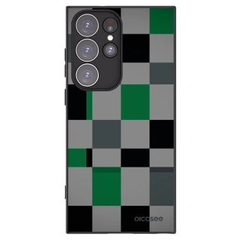 Picasee crna silikonska maskica za Samsung Galaxy S23 Ultra 5G - Block Grid