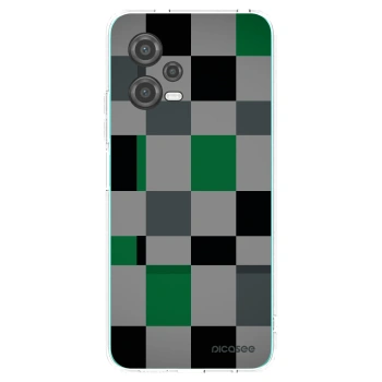 Picasee silikonska prozirna maskica za Xiaomi Poco X5 - Block Grid