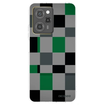Picasee crna silikonska maskica za Xiaomi Poco X5 Pro - Block Grid