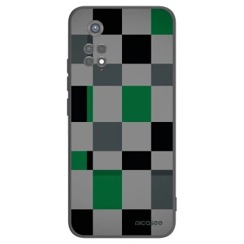 Picasee crna silikonska maskica za Xiaomi Redmi Note 11S 5G - Block Grid