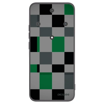 Picasee crna silikonska maskica za Honor Magic5 Lite 5G - Block Grid