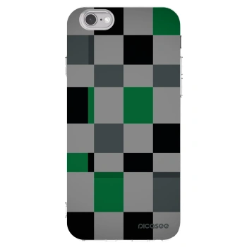 Picasee silikonska prozirna maskica za Apple iPhone 6/6S - Block Grid