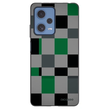 Picasee crna silikonska maskica za Xiaomi Redmi Note 12 Pro 5G - Block Grid