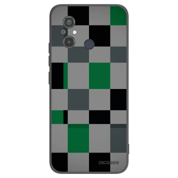 Picasee crna silikonska maskica za Xiaomi Redmi 12C - Block Grid