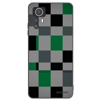 Picasee crna silikonska maskica za Xiaomi Redmi Note 12S - Block Grid