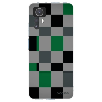 Picasee silikonska prozirna maskica za Xiaomi Redmi Note 12S - Block Grid