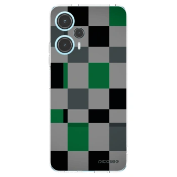 Picasee silikonska prozirna maskica za Xiaomi Poco F5 - Block Grid