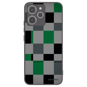 Picasee crna silikonska maskica za Xiaomi Redmi 12 4G - Block Grid