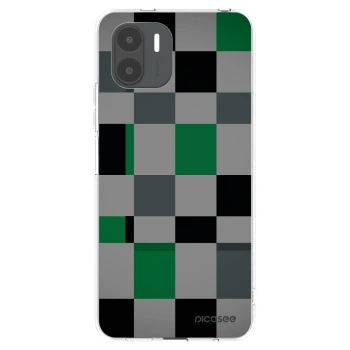 Picasee silikonska prozirna maskica za Xiaomi Redmi A2 - Block Grid