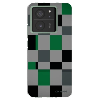 Picasee silikonska prozirna maskica za Xiaomi 13T Pro - Block Grid