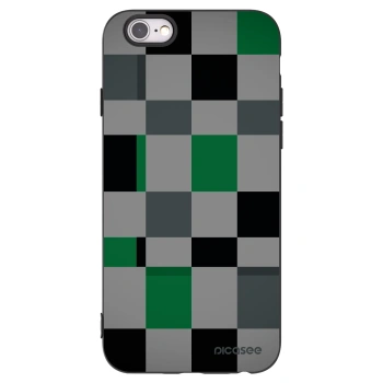 Picasee crna silikonska maskica za Apple iPhone 6/6S - Block Grid