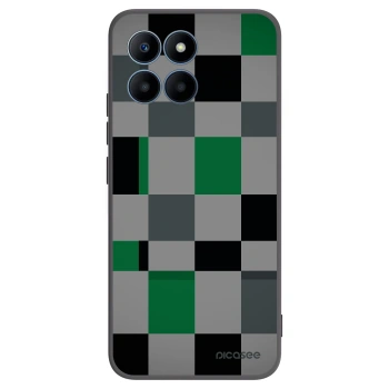 Picasee crna silikonska maskica za Honor 70 Lite - Block Grid