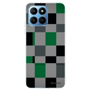 Picasee silikonska prozirna maskica za Honor 70 Lite - Block Grid