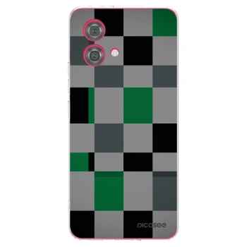 Picasee silikonska prozirna maskica za Motorola Moto G84 5G - Block Grid