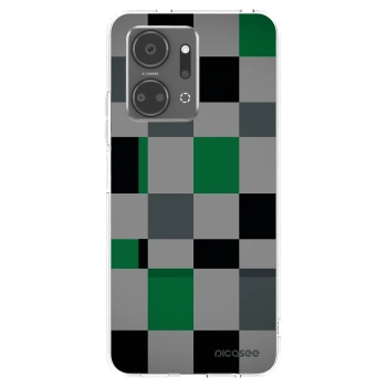 Picasee silikonska prozirna maskica za Honor X7a - Block Grid