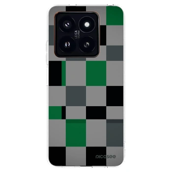 Picasee silikonska prozirna maskica za Xiaomi 14 Pro - Block Grid