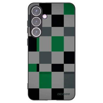 Picasee crna silikonska maskica za Samsung Galaxy S24+ S926B 5G - Block Grid