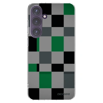 Picasee silikonska prozirna maskica za Samsung Galaxy S24+ S926B 5G - Block Grid