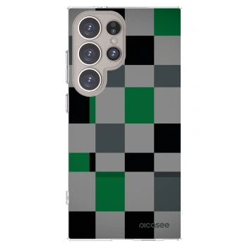 Picasee silikonska prozirna maskica za Samsung Galaxy S24 Ultra S928B 5G - Block Grid