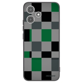 Picasee crna silikonska maskica za Xiaomi Redmi 12 5G - Block Grid