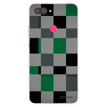 Picasee silikonska prozirna maskica za Xiaomi Mi 8 Lite - Block Grid