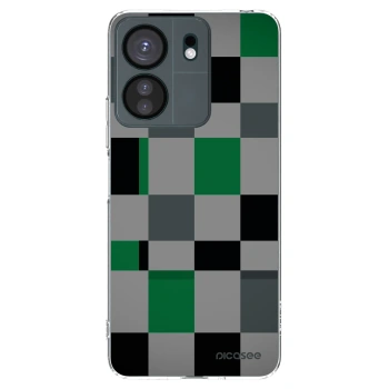 Picasee silikonska prozirna maskica za Xiaomi Redmi 13C 4G - Block Grid