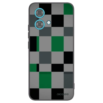 Picasee crna silikonska maskica za Motorola Edge 40 Neo - Block Grid