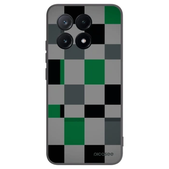 Picasee crna silikonska maskica za Xiaomi Poco X6 Pro - Block Grid