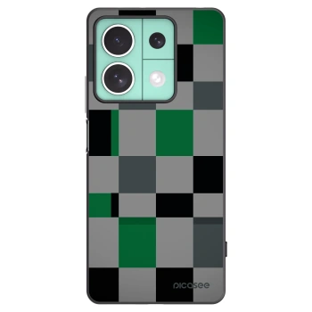 Picasee crna silikonska maskica za Xiaomi Redmi Note 13 5G - Block Grid