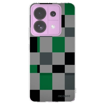 Picasee silikonska prozirna maskica za Xiaomi Redmi Note 13 Pro 5G - Block Grid