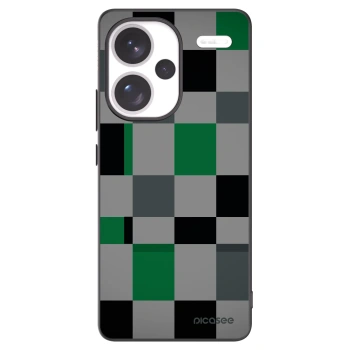 Picasee crna silikonska maskica za Xiaomi Redmi Note 13 Pro+ 5G - Block Grid