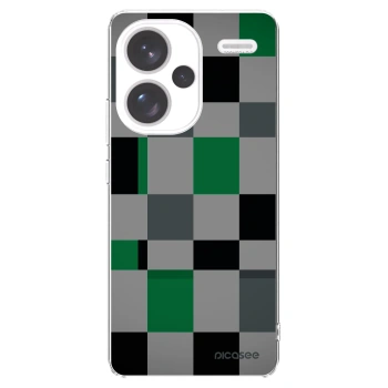 Picasee silikonska prozirna maskica za Xiaomi Redmi Note 13 Pro+ 5G - Block Grid