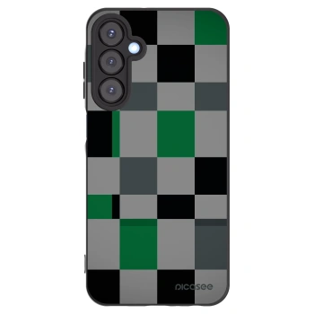 Picasee crna silikonska maskica za Samsung Galaxy A25 A256B 5G - Block Grid