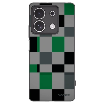 Picasee crna silikonska maskica za Xiaomi Redmi Note 13 4G - Block Grid