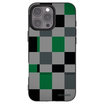 Picasee crna silikonska maskica za Apple iPhone 16 Pro Max - Block Grid