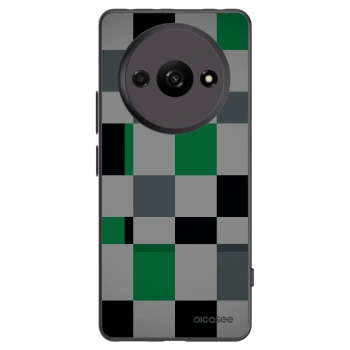 Picasee crna silikonska maskica za Xiaomi Redmi A3 - Block Grid