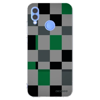 Picasee silikonska prozirna maskica za Honor 10 Lite - Block Grid